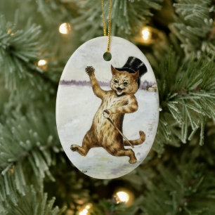 Katt med Top hat och Käpp ・ Louis Wain ・ Ornament
