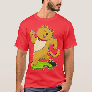Katt med väljare vid körning t shirt