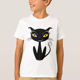 Katt med vismisk svart katt tee