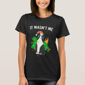 Katt Meme Katt Meowy Julgransbelysning 1 T Shirt