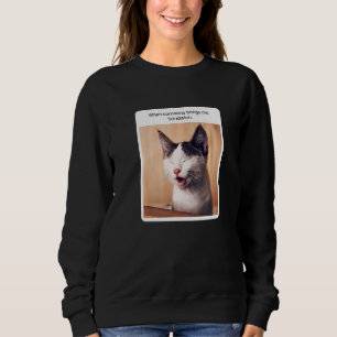 Katt Meme När Någon Tar Med Mig Smörgås T Shirt