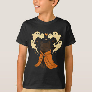 Katt Meme Soky Söt Svart Halloween  T Shirt