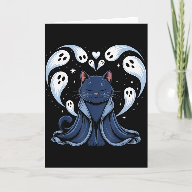 Katt Meme Trollkarl Soky Fantasy Kitty  Kort (Framsida)