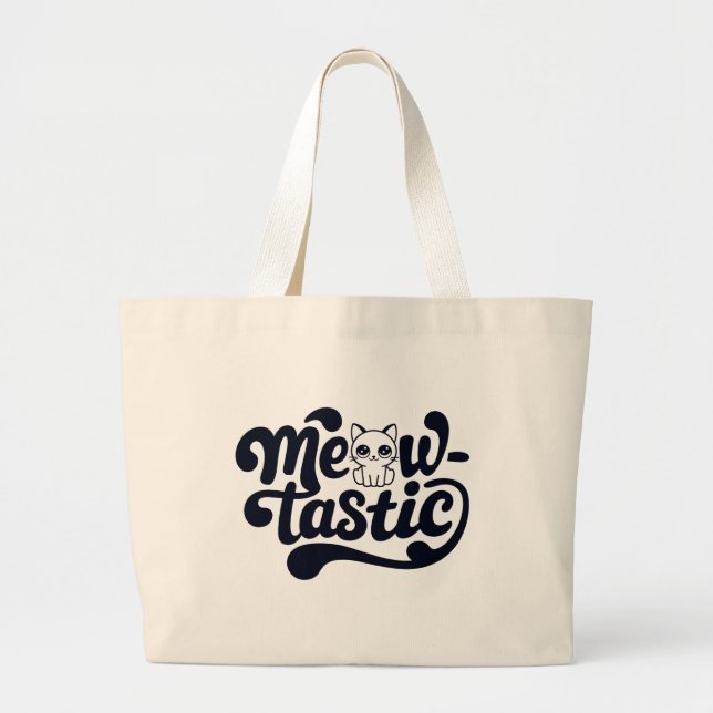 Katt Meow-Tastic Fantastic Jumbo Tygkasse (Framsidan)
