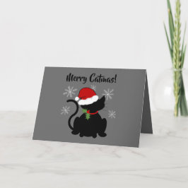 Katt | "Merry Catmas! 5-tums x7-julkort Kort