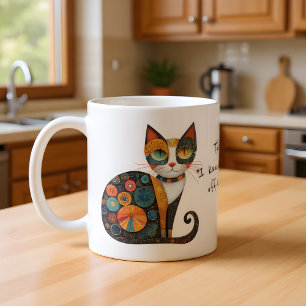 Katt: Min "Jag slog ner något från bordet" -ansikt Kaffemugg