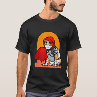 Katt Mjao Hjälte Riddare T Shirt