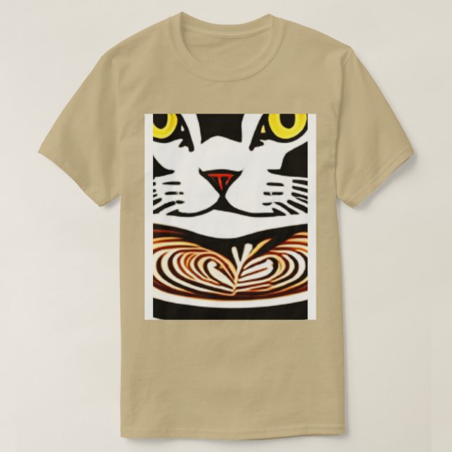 Katt mor kaffe älskare 36 t shirt (Design framsida)