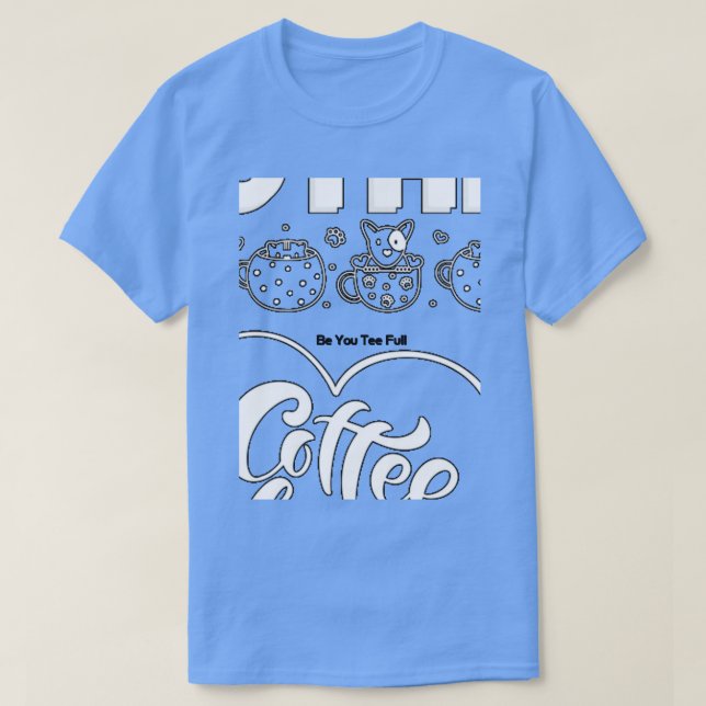 Katt mor kaffe älskare 73 t shirt (Design framsida)