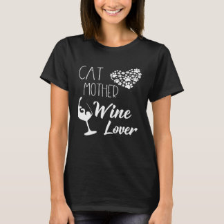 Katt Mor Vin Älskare, hjärtkärl Fullt i Tassar T Shirt