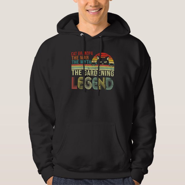 Katt morfar mannen, myten  Lycklig F Hoodie (Framsida)