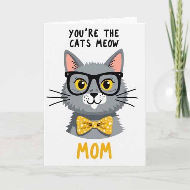 Katt Mors Dag Fluga Kort (Framsida)
