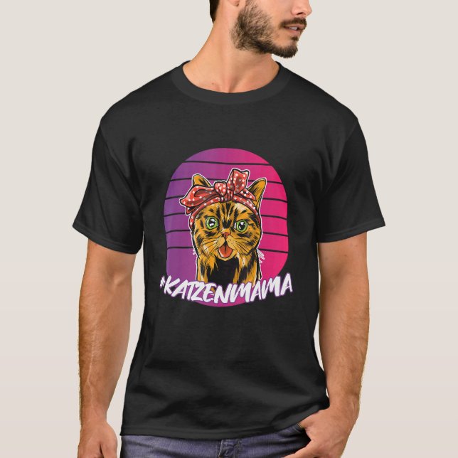 Katt Morsa och Pappa för katt T Shirt (Framsida)