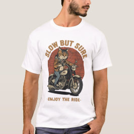 Katt Motorcykel Biker T-Shirt