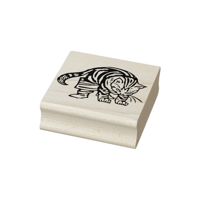 katt n stövel konst frimärke stämpel (Stämpel)