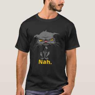 Katt Nah Uttråkad Katt Gula Ögon Katt Liten Katt T Shirt