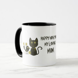 KATT NYÅRSMUGGE SOM GÅVA TILL KÄRLEK MAMMA MUGG