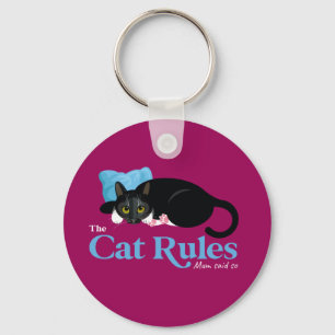 Katt nyckelring - Katt Regler - Stanna Lugn