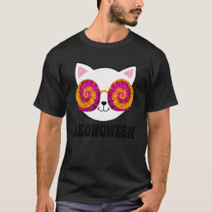 Katt O Ween Tie Dye Halloween Kuslig T Shirt