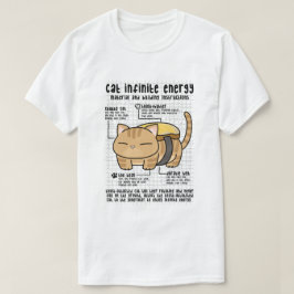 Katt, oändlig energiknapp, toast t shirt