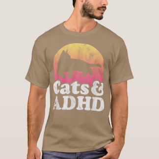 Katt och ADHD-Manar, kvinnokatt T Shirt