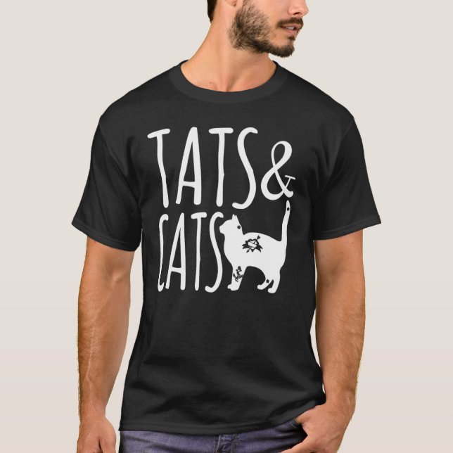 Katt Och Attoo  Ats Och Katter T Shirt (Framsida)