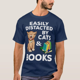 Katt och Bokar är lätt utspridda för Cat Lov T Shirt