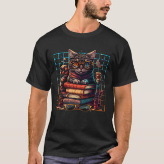 Katt  och bokorm Bok  Böcker och katt fans  2 T Shirt