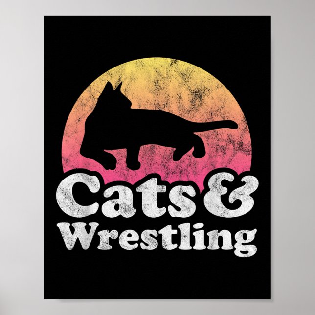 Katt och brottning av Manar eller av  och brottnin Poster (Framsidan)