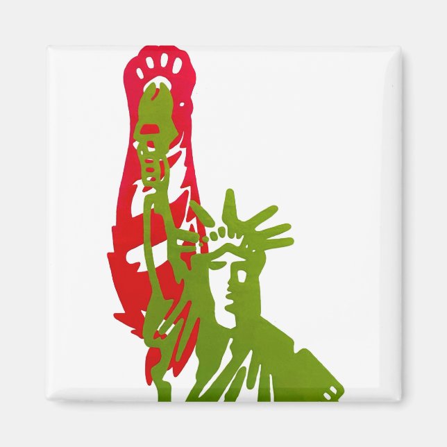 Katt och Cat Dam för Kamala Harris magnet (Framsidan)