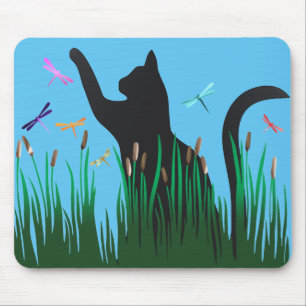 Katt och dragoner musmatta
