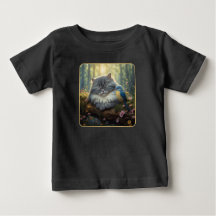 Katt och fågel i bågform