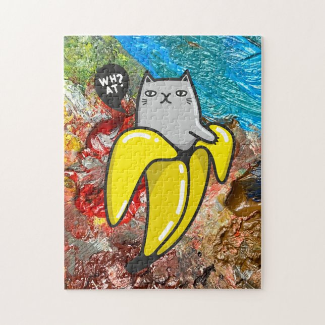 Katt och färg pussel (Vertikal)