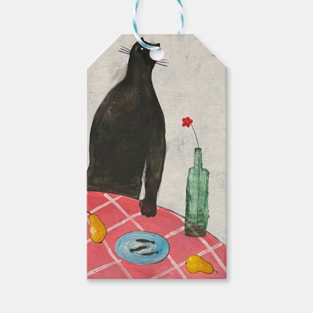 Katt och fisk presentetikett (Framsidan)