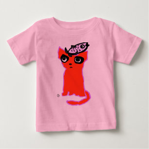 Katt och fisk t shirt