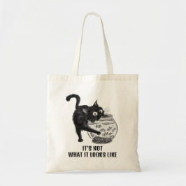 Katt och fisk tygkasse