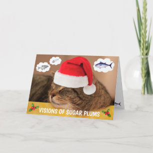 Katt- och fiskjul helgkort