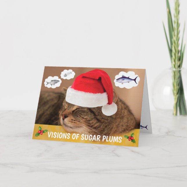 Katt- och fiskjul helgkort (Framsida)