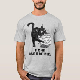 Katt- och fiskunisex t shirt
