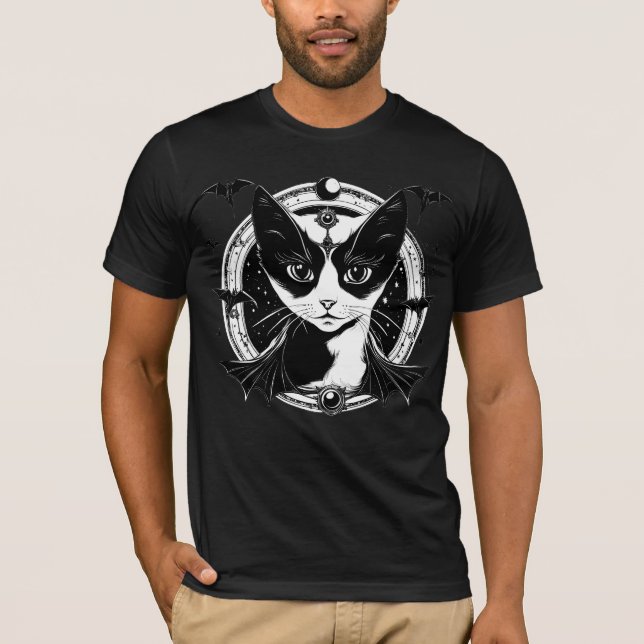 Katt och Fladdermus I T Shirt (Framsida)