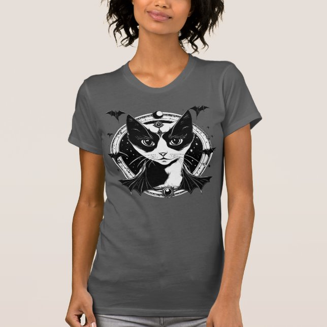 Katt och Fladdermus I T Shirt (Framsida)