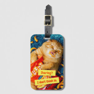 Katt och foder till ost bagagebricka