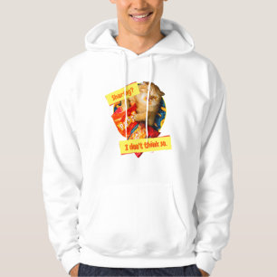 Katt och foder till ost hoodie