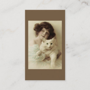 Katt- och för dam PURRfect skönhetvisitkort Visitkort