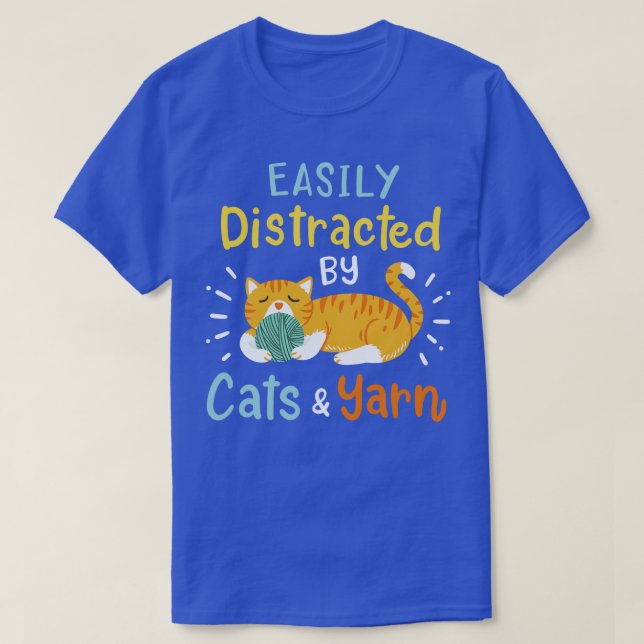 Katt- och garn av kattgarn t shirt (Design framsida)