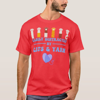 Katt och garn Funny Knitting T Shirt
