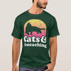 Katt- och Geocaching Gift T Shirt