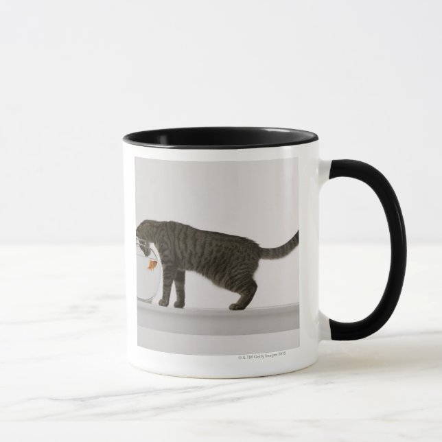 Katt och guldfisk mugg (Höger)