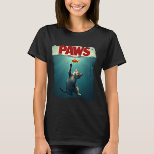 Katt- och guldfisk- Rolig parodi Kattälskare T Shirt