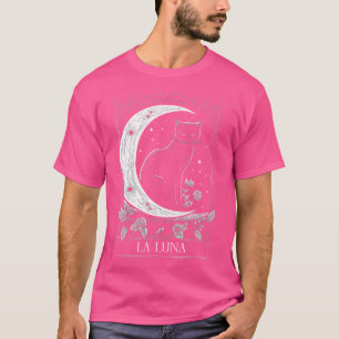 Katt- och halvmåne-tarotkort t shirt